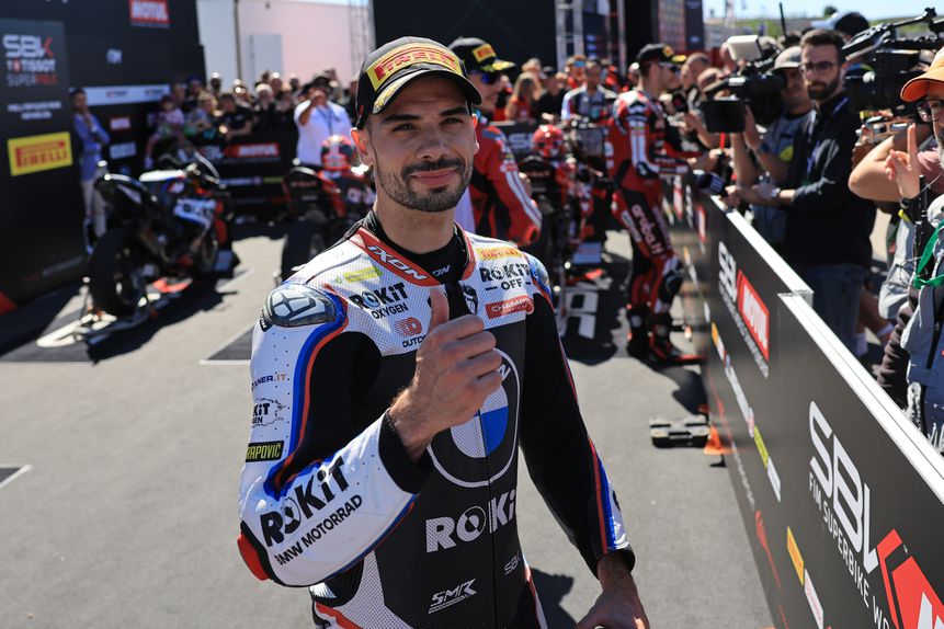 Miguel Oliveira satisfeito com os resultados em Portimão (Foto: Epa/Nuno Veiga)