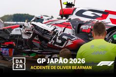 Bearman sofre acidente grave no Japão e sai do carro a coxear!