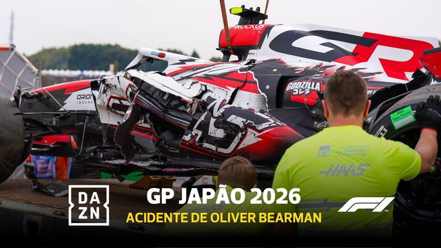 Bearman sofre acidente grave no Japão e sai do carro a coxear!
