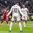 Kylian Mbappé a fazer o festejo de Cristiano Ronaldo no Real Madrid