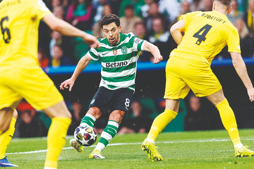 Pedro Gonçalves, camisola 8 dos leões, também se vai manter à esquerda - Foto: IMAGO