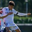 Francisco Dias, aqui em ação na equipa B, cumpriu o primeiro jogo pela equipa principal na taça de Portugal - Foto: Vitória SC