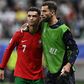 Rui Patrício ao lado de Cristiano Ronaldo durante o Euro 2024
