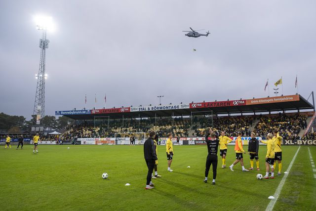 O estádio Strandvallen, casa do Mjallby