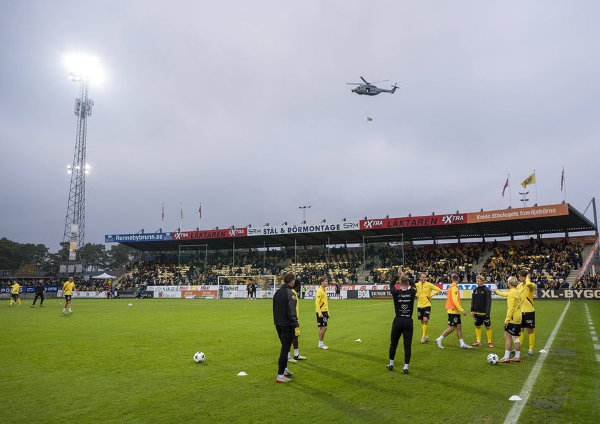 O estádio Strandvallen, casa do Mjallby