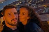 Rúben Dias  com Maya Jama