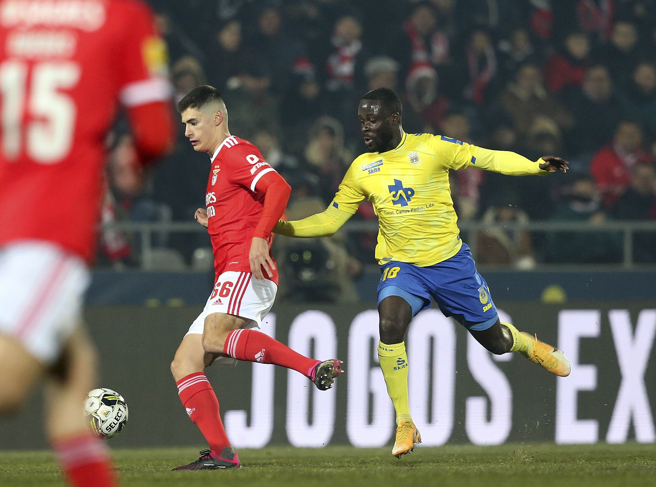 Benji Michel - Arouca (19 jogos, 1 golo) - 2022 a 2023. Foto: PAULO SANTOS/ASF