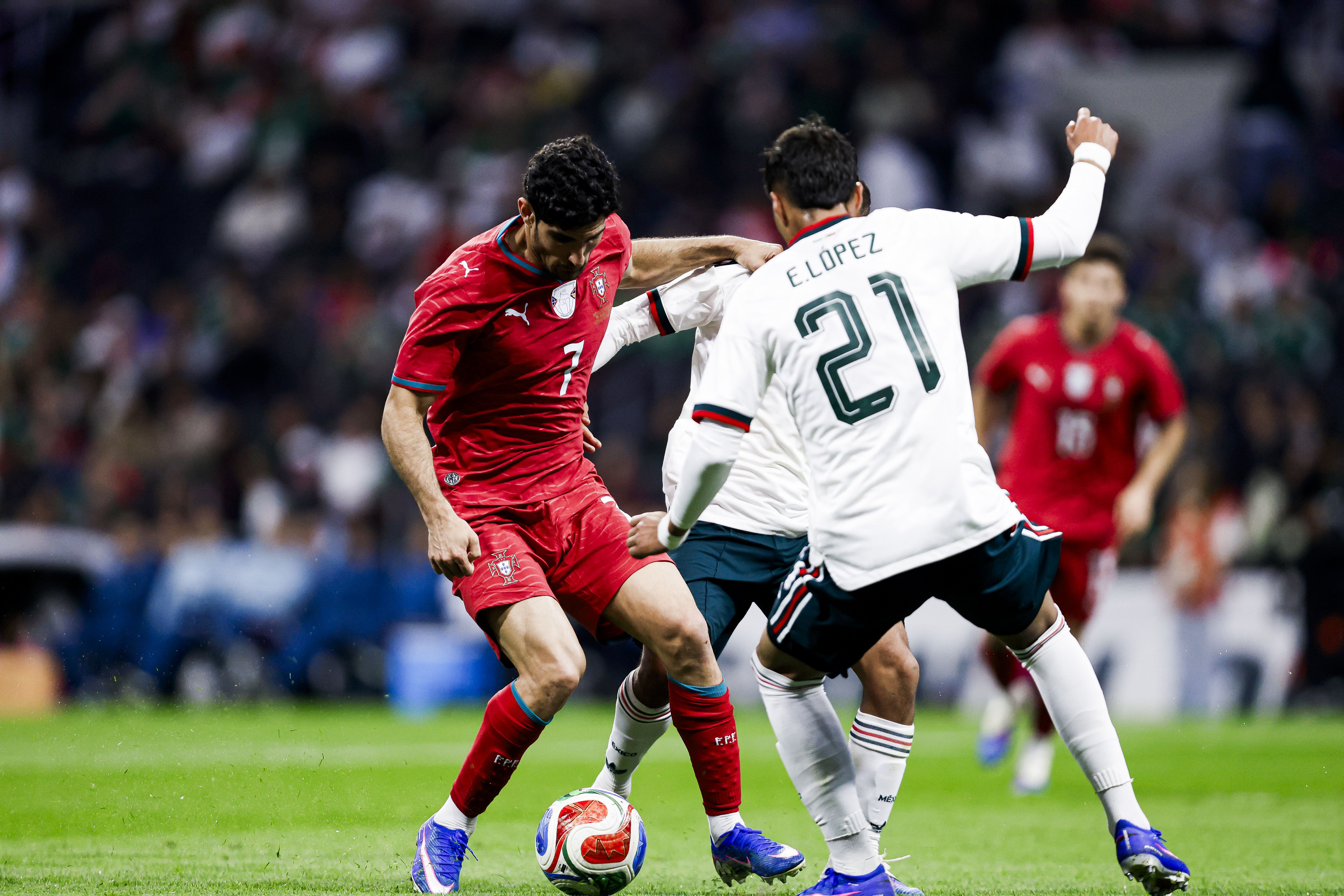 Gonçalo Guedes. Foto: FPF (México-Portugal)