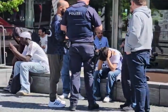 VÍDEO: uma detenção na chegada do Real Madrid a Munique