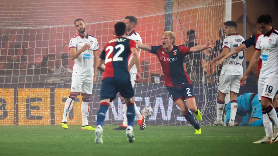 Serie A: Génova vence Cagliari com Vitinha em campo