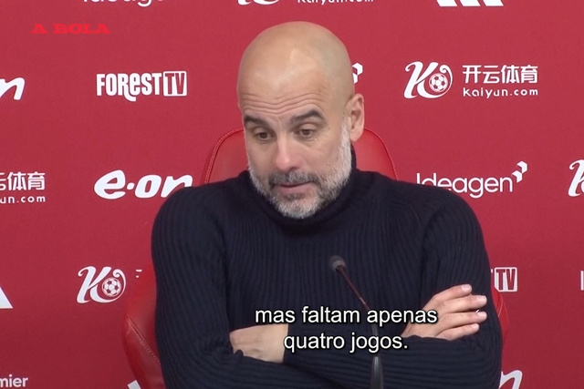 Guardiola e o título: «Faltam 4 jogos e acho que o Arsenal não vai perder mais pontos...»