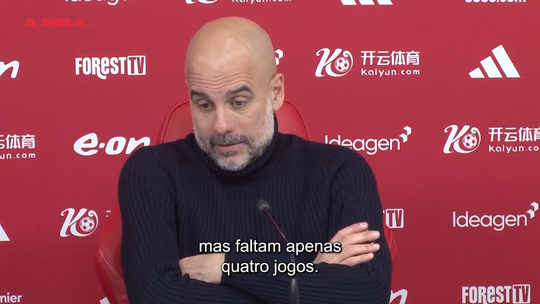 Guardiola e o título: «Faltam 4 jogos e acho que o Arsenal não vai perder mais pontos...»