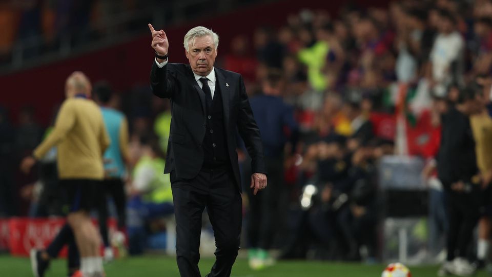 Carlo Ancelotti, treinador do Real Madrid