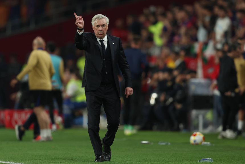Carlo Ancelotti, treinador do Real Madrid