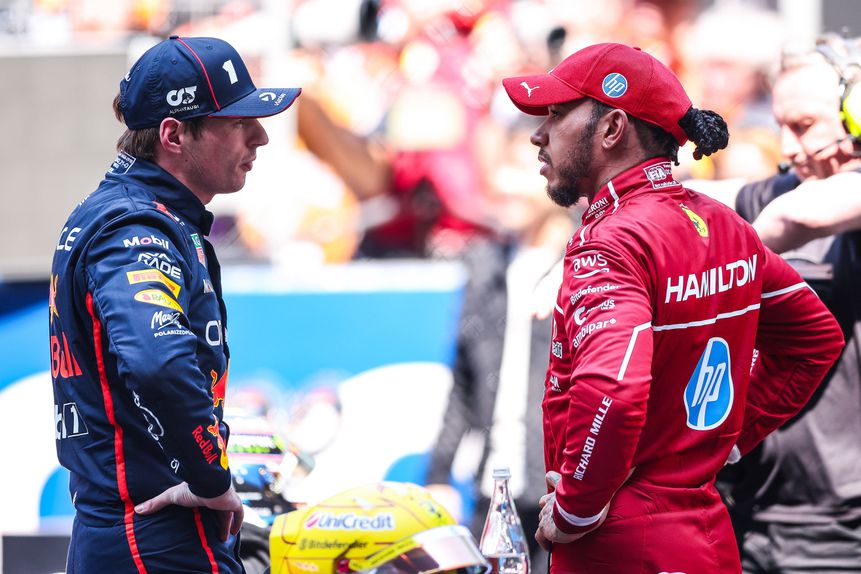 Max Verstappen e Lewis Hamilton (foto: IMAGO)