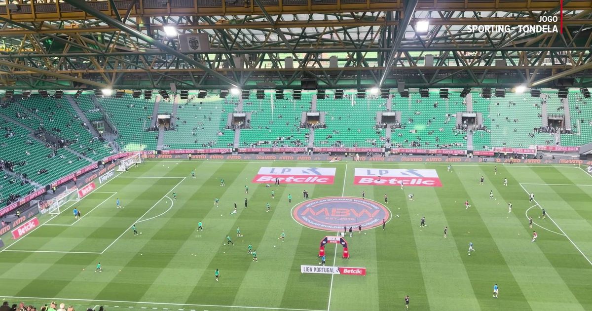 Sporting e Tondela já aquecem em Alvalade