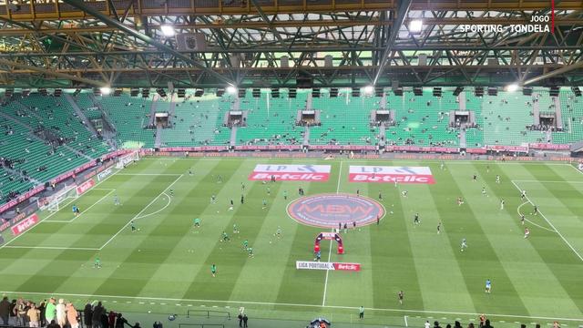 Sporting e Tondela já aquecem em Alvalade