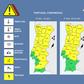 Mau tempo ataca em força hoje: 15 distritos sob aviso amarelo
