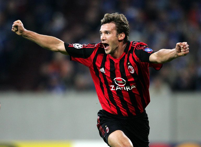 Andriy Shevchenko - 4 golos em 10 jogos por Dínamo de Kiev e Milan (IMAGO)