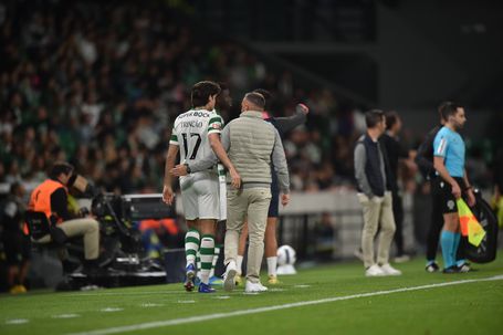 Trincão foi lançado na segunda parte. Foto: Miguel Nunes (Sporting -  Tondela)