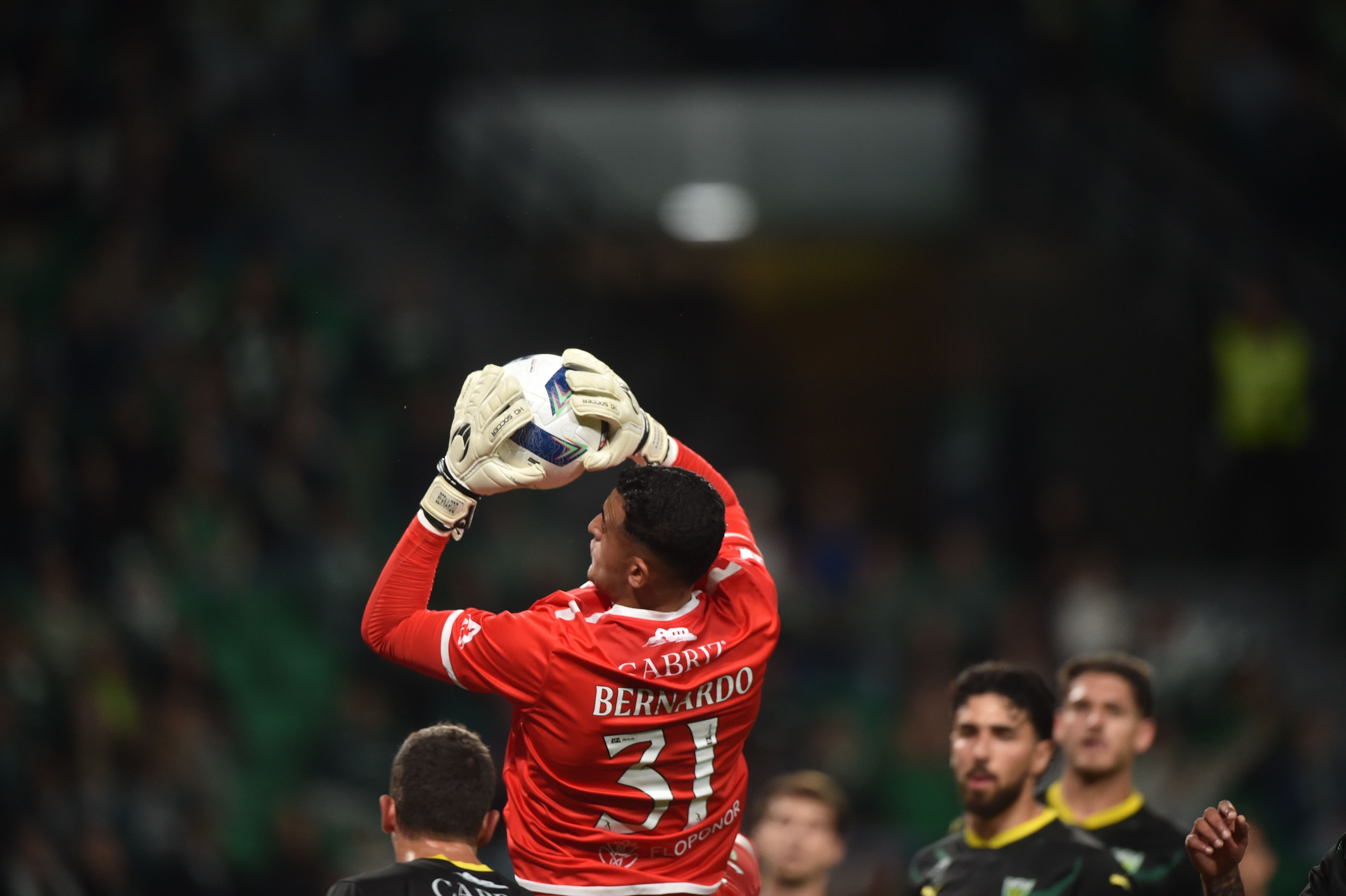 Bernardo Fontes mostrou-se seguro na baliza beirã. Foto: Miguel Nunes (Sporting -  Tondela)