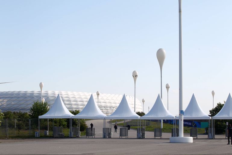 Tudo a postos na Allianz Arena, em Munique, para a grande final da UEFA Champions League entre PSG e Inter