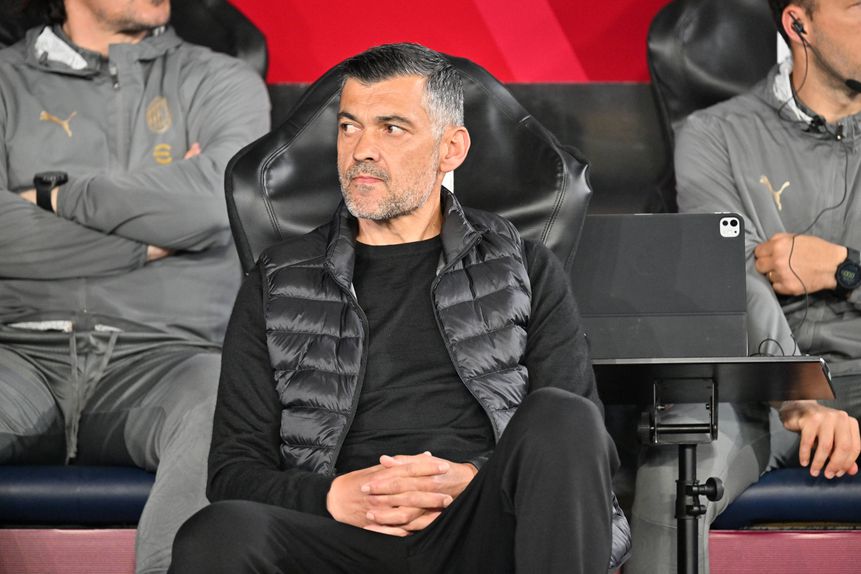 Sérgio Conceição de saída do Milan