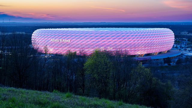 O palco da final da UEFA Champions League, a Allianz Arena, em Munique