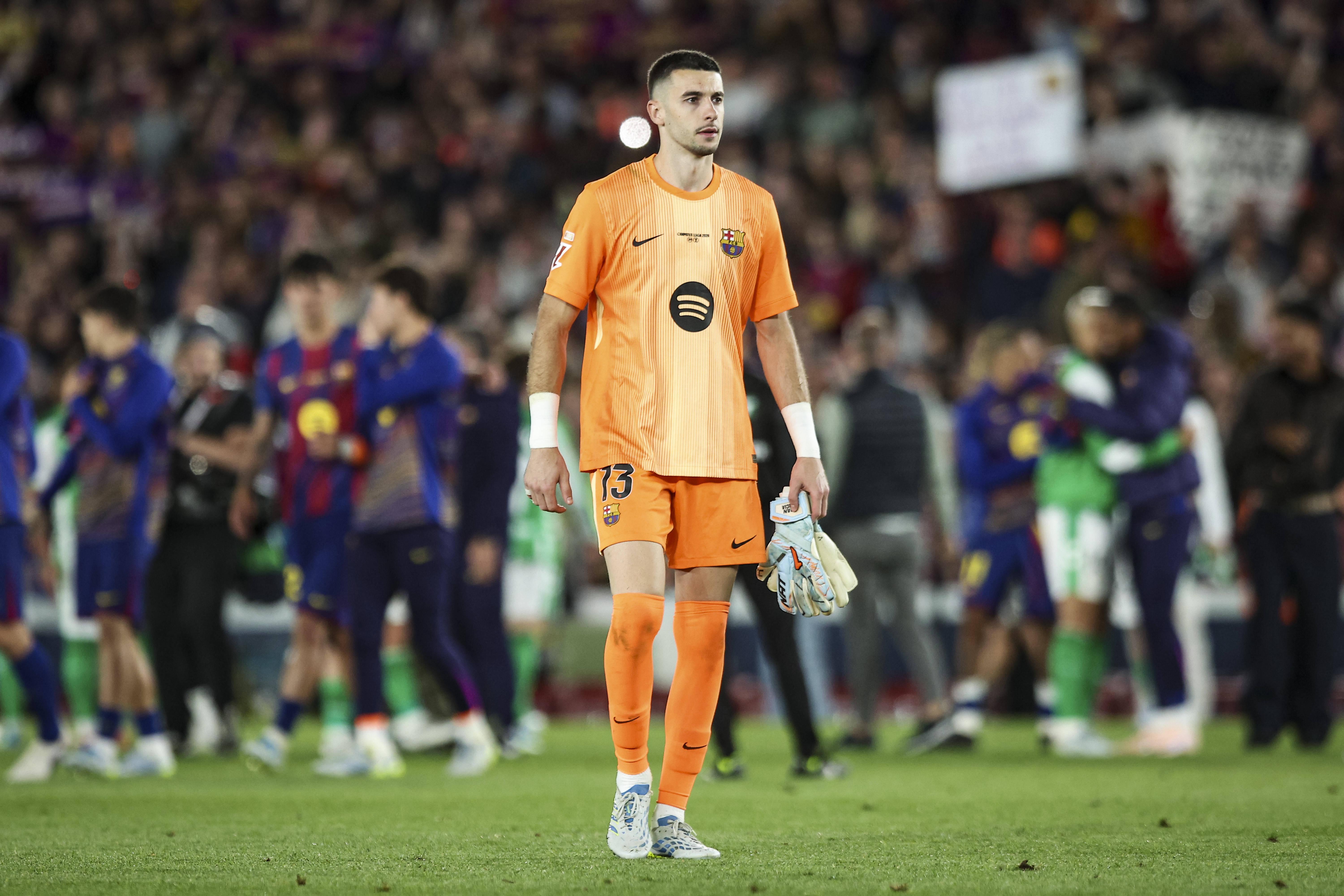 Foi chegar, ver e vencer para Joan Garcia, dono e senhor da baliza do Barcelona e vencedor do Prémio Zamora, atribuído ao melhor guarda-redes da LaLiga - Foto: IMAGO
