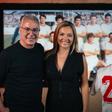 Entrevista de Irene Palma a Augusto Inácio na Cidade do Futebol (foto: André Carvalho)