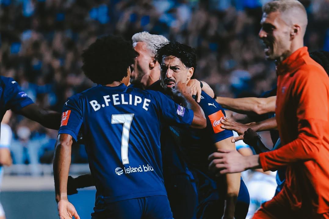 Pêpê Rodrigues marcou o segundo golo do Pafos na conquista da Taça do Chipre após vitória sobre o Apollon — Foto: PafosFC/Instagram