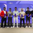 Sete dos jogadores eleitos para o onze ideal da Liga 3 - Foto: FPF