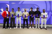 Sete dos jogadores eleitos para o onze ideal da Liga 3 - Foto: FPF