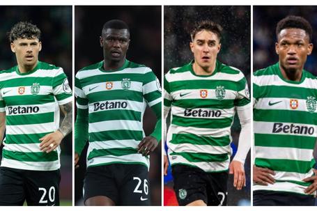 Maxi Araújo, Diomande, Fresneda e Geny Catamo são peças que o Sporting pretende segurar na renovação do plantel - Foto: IMAGO