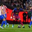 Lamine Yamal em ação frente ao Atlético Madrid