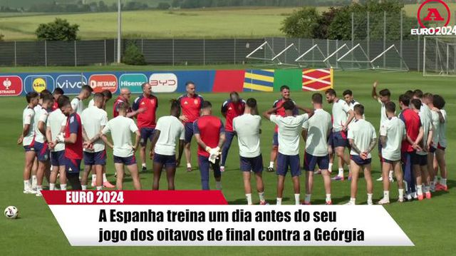 Treino da Espanha em vésperas do duelo com a Geórgia