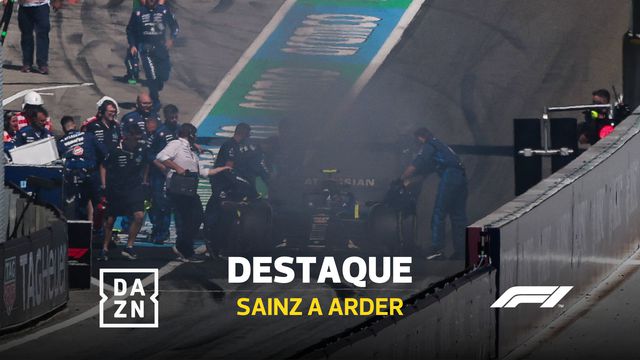 Corrida nem começou e carro de Sainz já estava em chamas