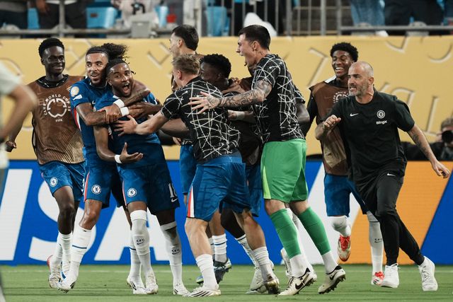 Enzo Maresca festeja golo do Chelsea