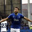 Calvert-Lewin a festejar golo do Everton