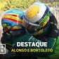 Depois do duelo, o abraço entre Alonso e Bortoleto