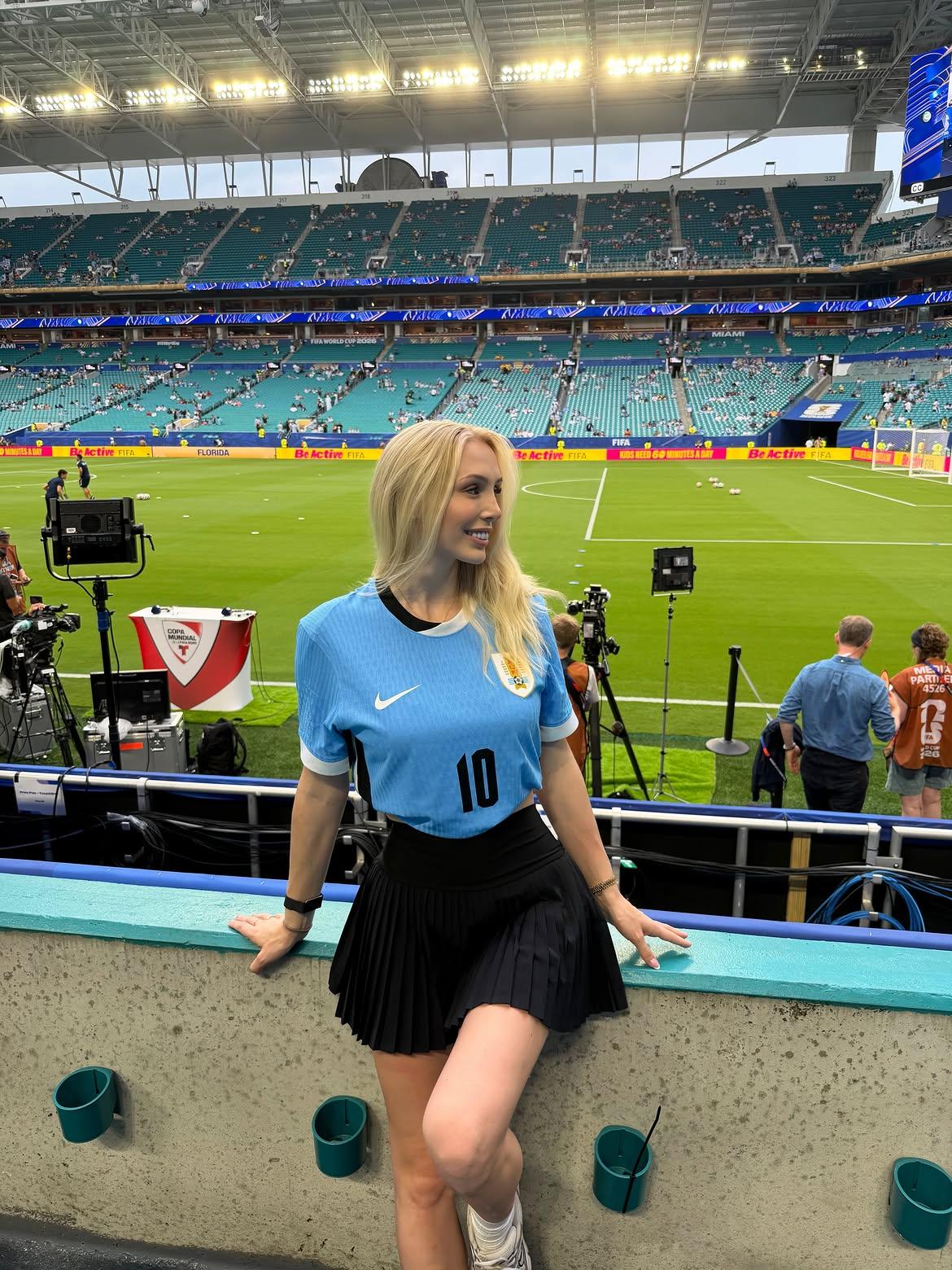 Emily Claire durante o Mundial - Foto: instagram