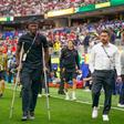 Ismaiel Koné no relvado para ver o jogo do Canadá frente à África do Sul