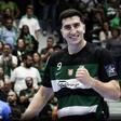 O central argentino Pedro Martinez vai regressar a casa mas leva os leões no coração. Foto Sporting