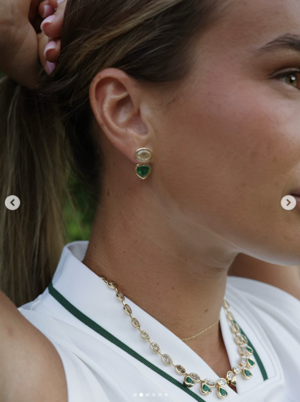 Aryna Sabalenka revela joias para Wimbledon - foto Instagram/Aryna Sabalenka