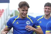 Dedic no treino da seleção da Bósnia — Foto: nfsbih_official/Instagram
nfsbih_official