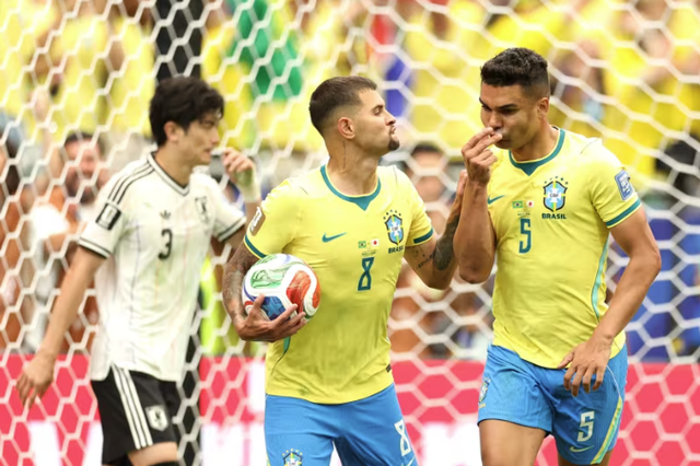 Casemiro no Brasil-Japão - Foto: FIFA