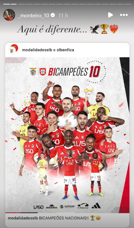 «Aqui é diferente» - Carlos Monteiro/Instagram