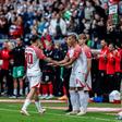 Momento da estreia de Nuha Jatta na Bundelisga, com a camisola do Leipzig. O futuro do criativo é ao serviço do Torreense