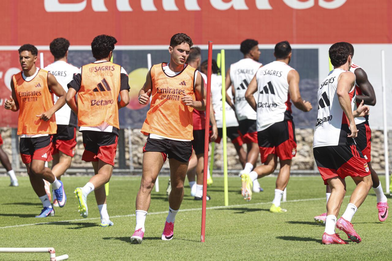Sudakov iniciou a época mais cedo para se apresentar em pleno às ordens de Marco Silva - Foto: Benfica