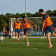 Treino da Seleção após empate com a Colômbia - Foto: FPF
